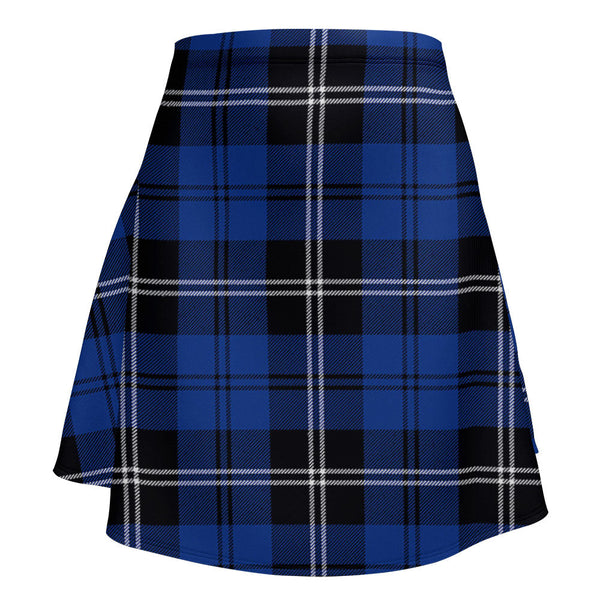 Swan Modern Clan Badge Tartan Flared Skirt