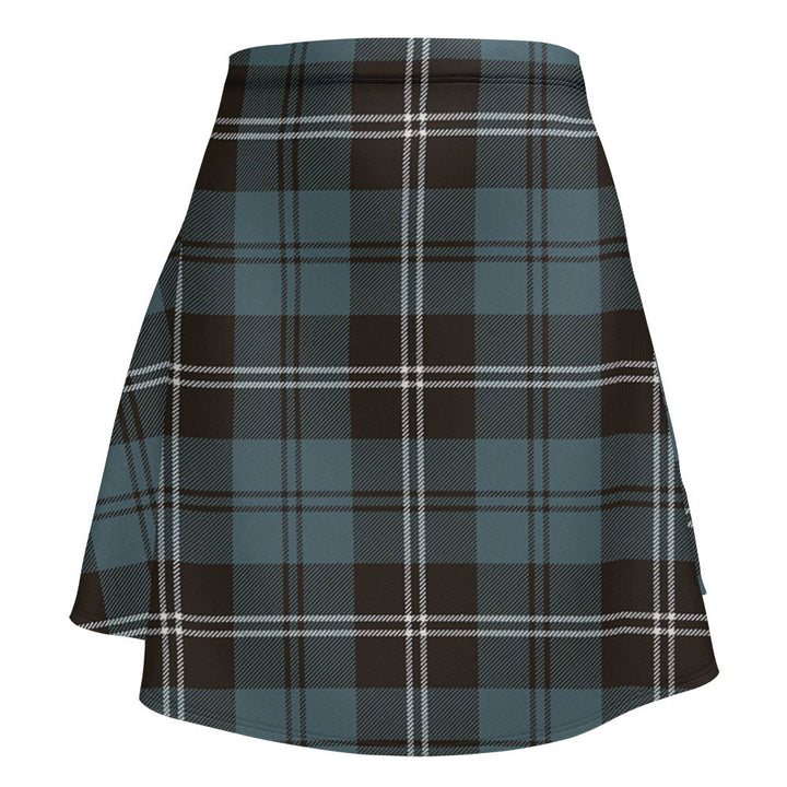 Swan Weathered Clan Badge Tartan Flared Skirt