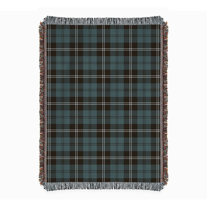 Swan Weathered Clan Badge Tartan Woven Blanket