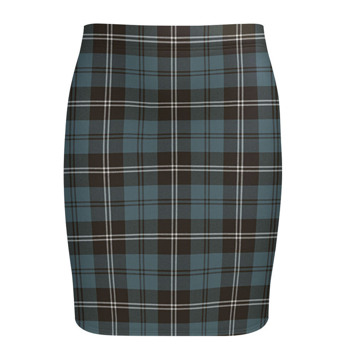 Swan Weathered Tartan Fitted Skirt