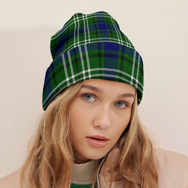 Swinton Clan Badge Tartan Knitted Beanie