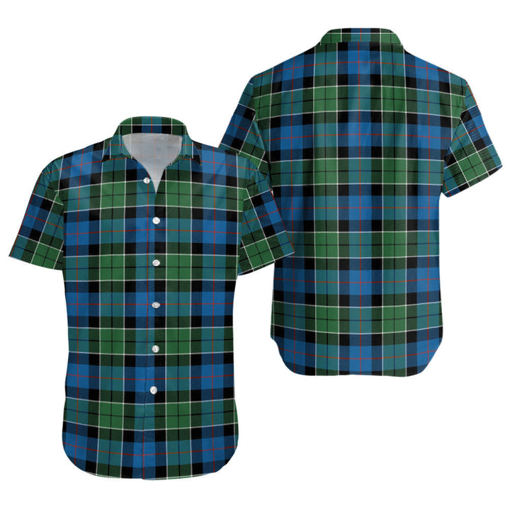 Syme Ancient Clan Badge Tartan Short Sleeve Shirt