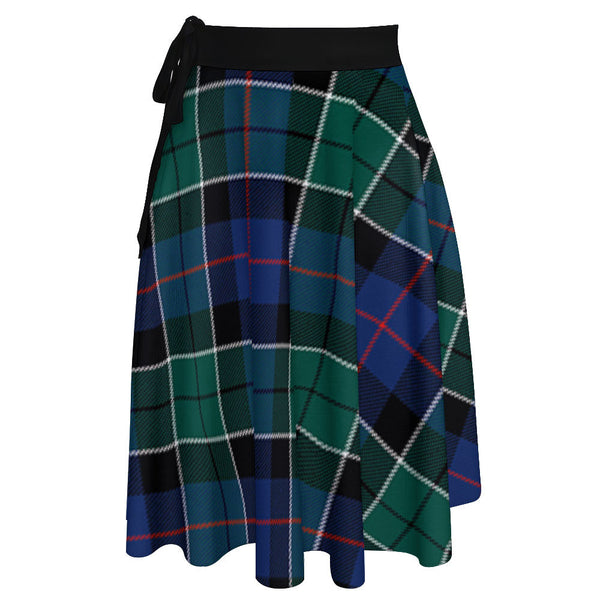 Syme Modern Tartan Wrap Skirt