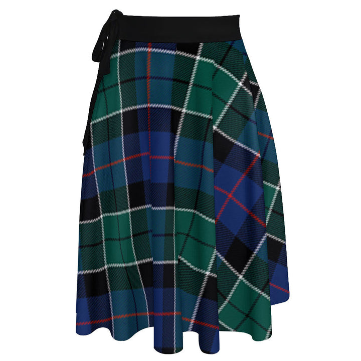 Syme Modern Tartan Wrap Skirt