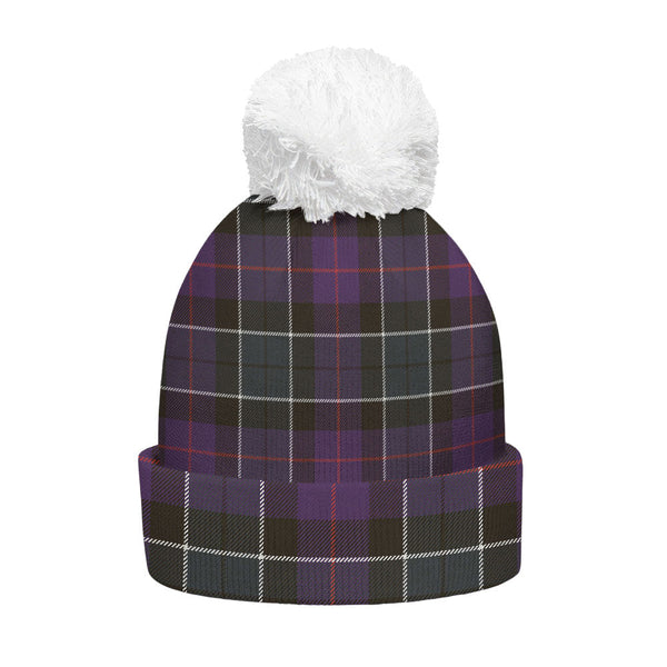 Syme Weathered Clan Badge Tartan Bobble Beanie Hat