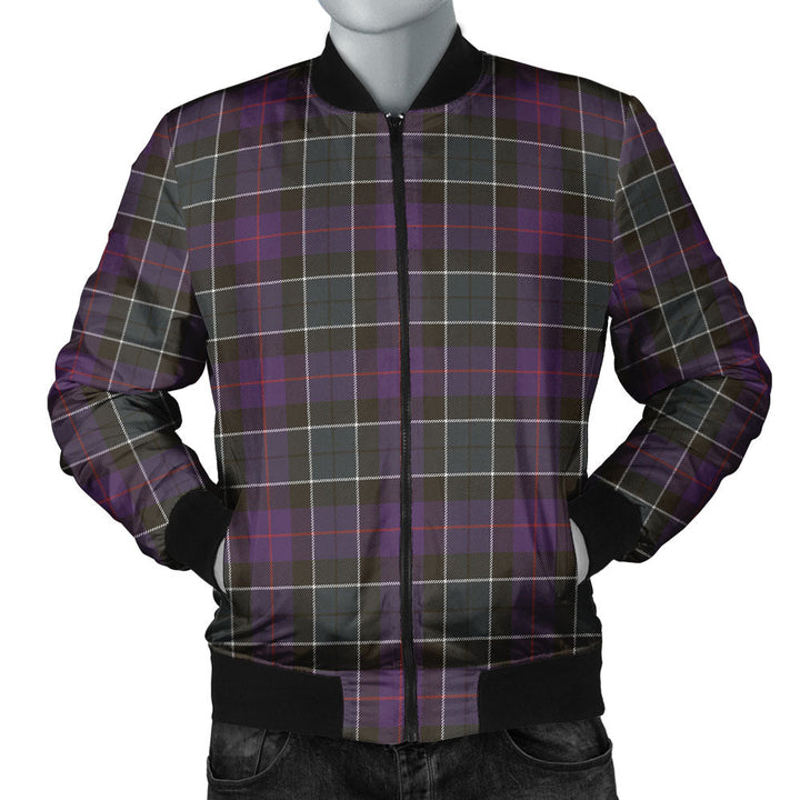 Syme Weathered Clan Badge Tartan Bomber Jacket