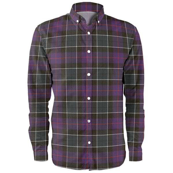 Syme Weathered Clan Badge Tartan Long Sleeve Shirt
