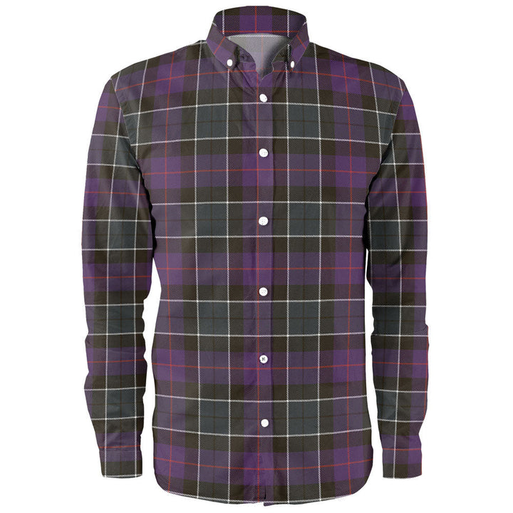 Syme Weathered Clan Badge Tartan Long Sleeve Shirt