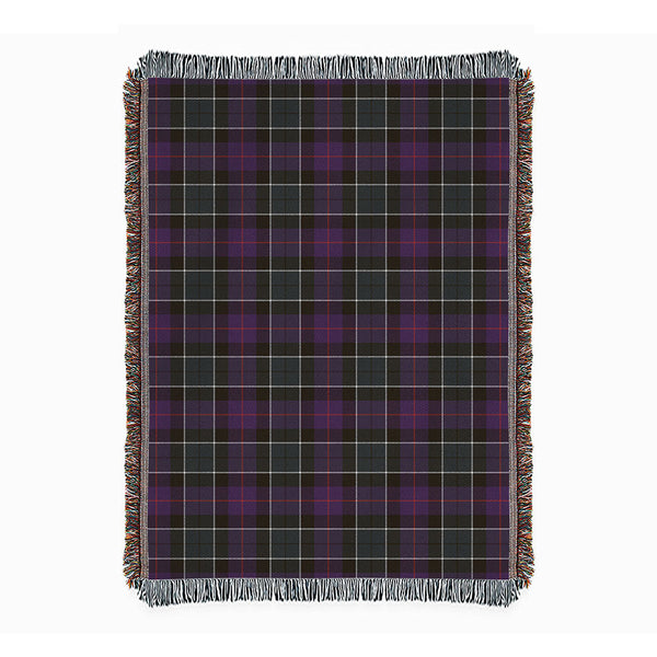 Syme Weathered Clan Badge Tartan Woven Blanket
