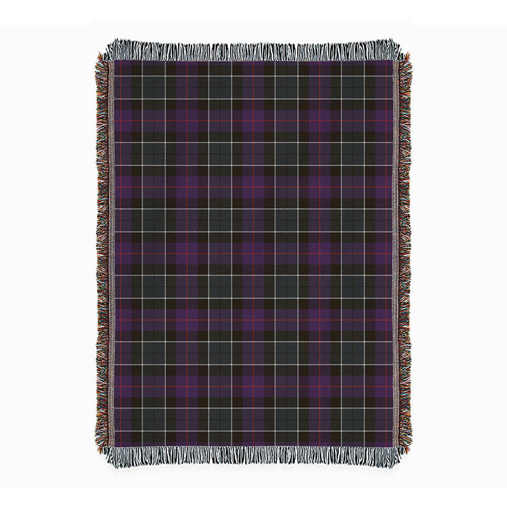 Syme Weathered Clan Badge Tartan Woven Blanket