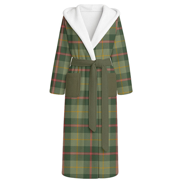 Symington Modern Clan Badge Tartan Flannel Hooded Bathrobe