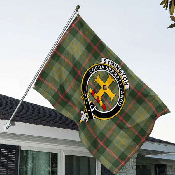 Symington Modern Clan Badge Tartan House Flag