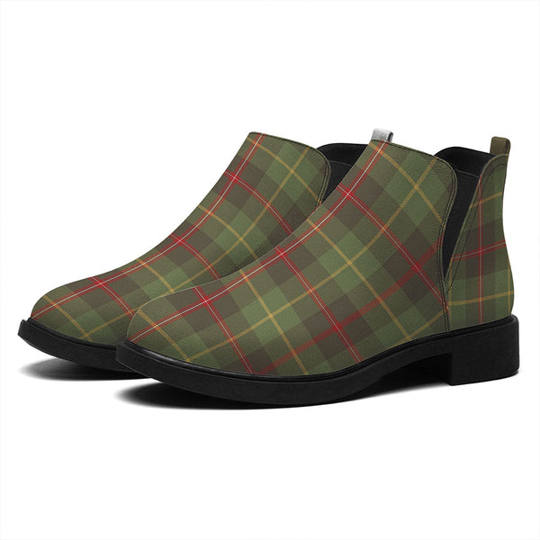 Symington Weathered Tartan Flat Ankle Boots