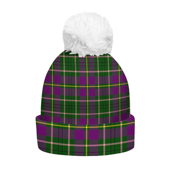 Tailyour Clan Badge Tartan Bobble Beanie Hat