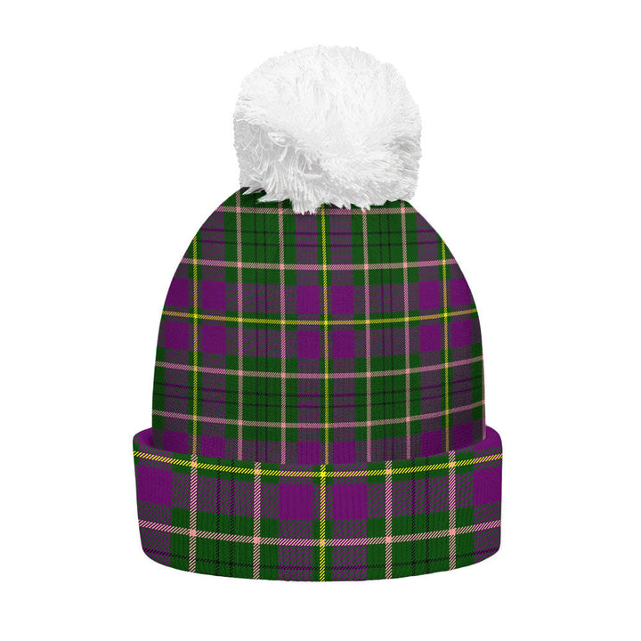 Tailyour Clan Badge Tartan Bobble Beanie Hat