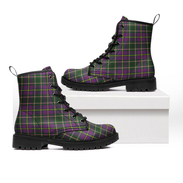 Tailyour Clan Badge Tartan Leather Boots