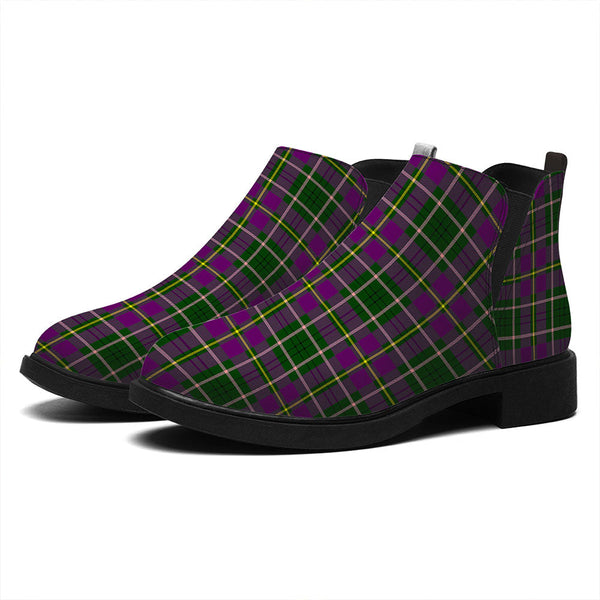 Tailyour Tartan Flat Ankle Boots