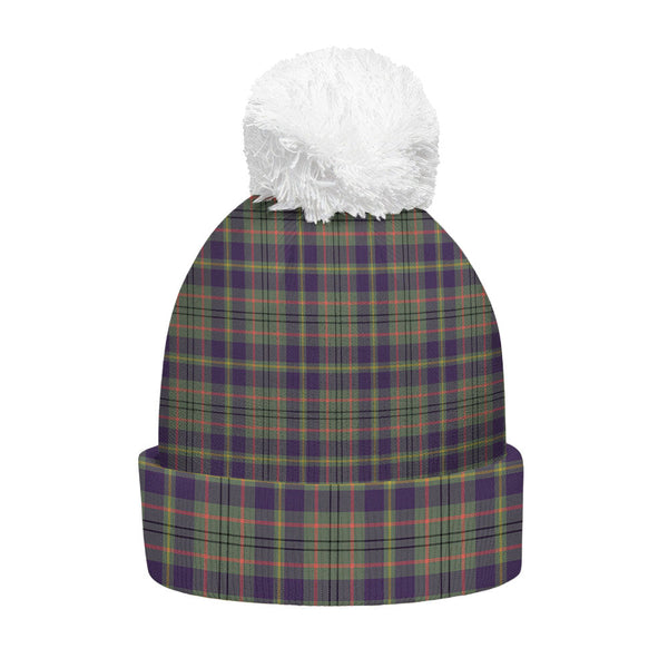 Tailyour Weathered Clan Badge Tartan Bobble Beanie Hat