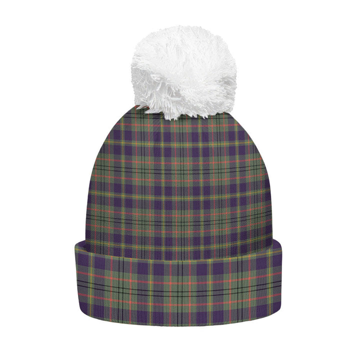 Tailyour Weathered Clan Badge Tartan Bobble Beanie Hat