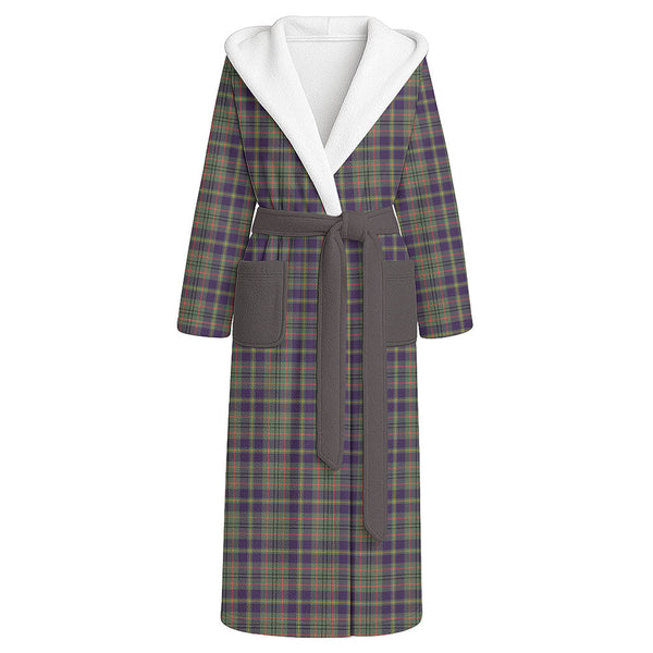 Tailyour Weathered Clan Badge Tartan Flannel Hooded Bathrobe