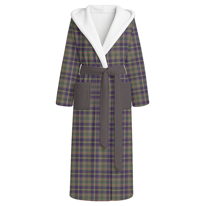 Tailyour Weathered Clan Badge Tartan Flannel Hooded Bathrobe