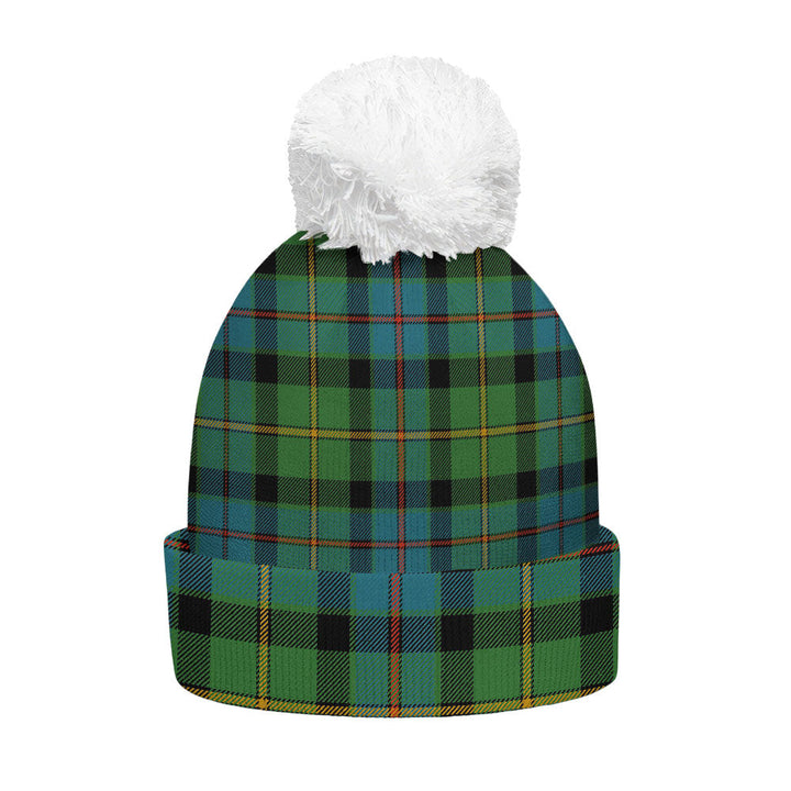 Tait Ancient Clan Badge Tartan Bobble Beanie Hat