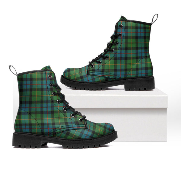 Tait Ancient Clan Badge Tartan Leather Boots