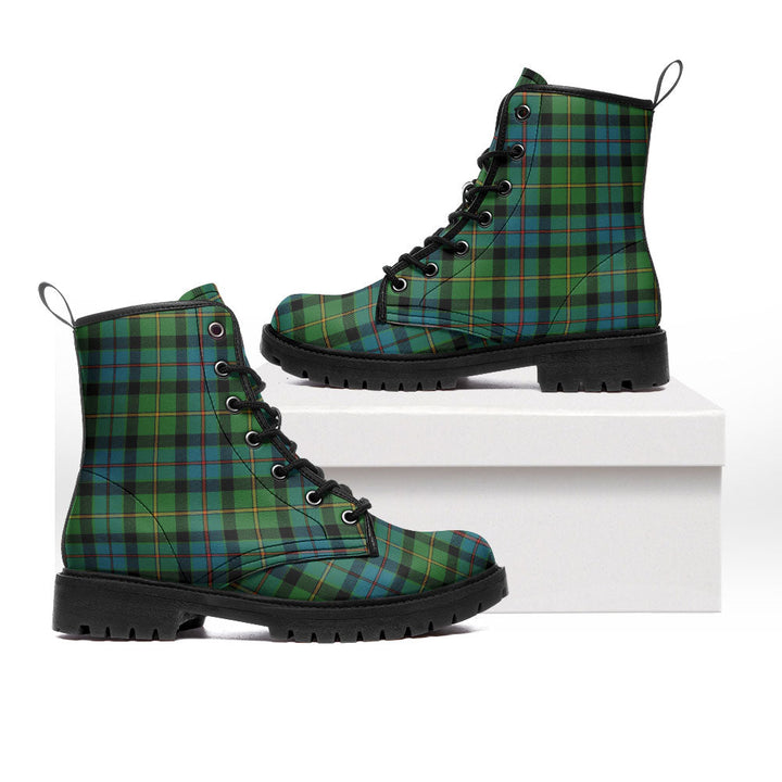 Tait Ancient Clan Badge Tartan Leather Boots