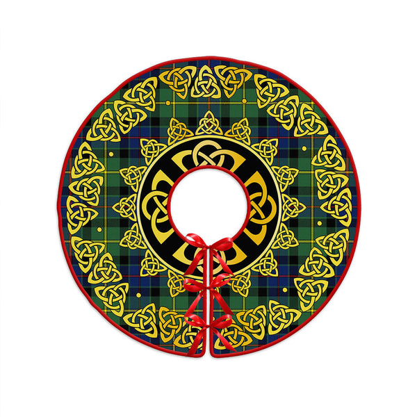Tait Modern Clan Badge Tartan Christmas Tree Skirt Golden Celtic Heritage