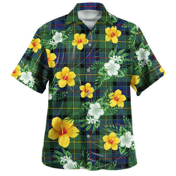 Tait Modern Clan Badge Tartan Hawaiian Shirt Summer Vibes Style