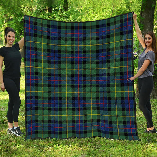 Tait Modern Clan Badge Tartan Premium Quilt