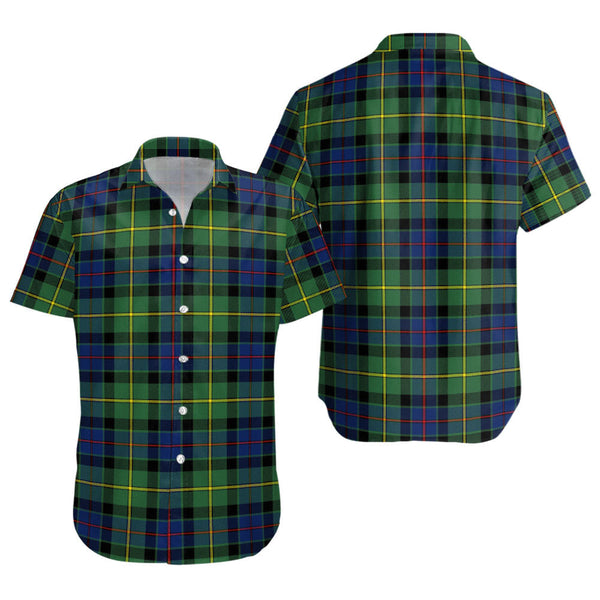 Tait Modern Clan Badge Tartan Short Sleeve Shirt