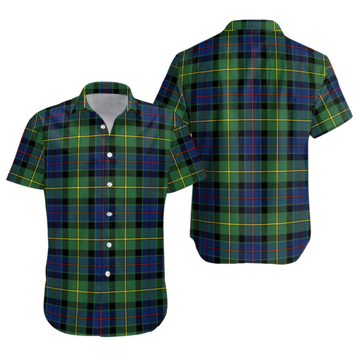 Tait Modern Clan Badge Tartan Short Sleeve Shirt