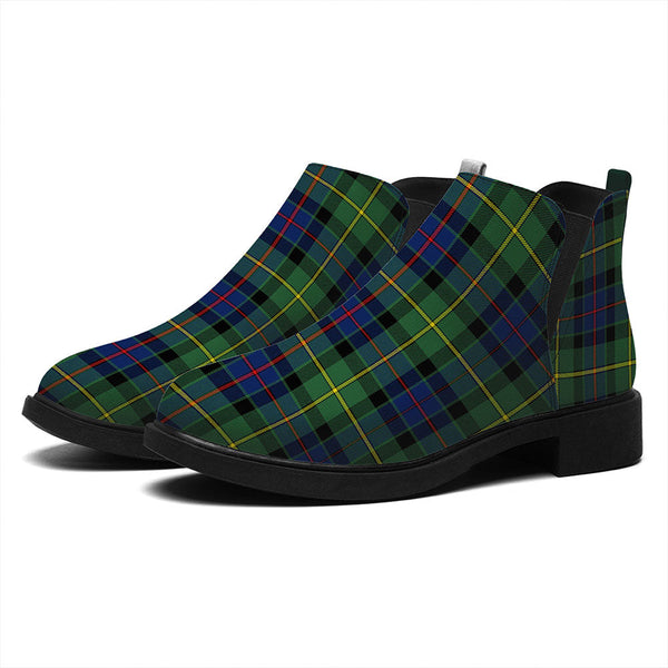 Tait Modern Tartan Flat Ankle Boots