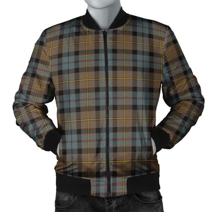 Tait Weathered Clan Badge Tartan Bomber Jacket