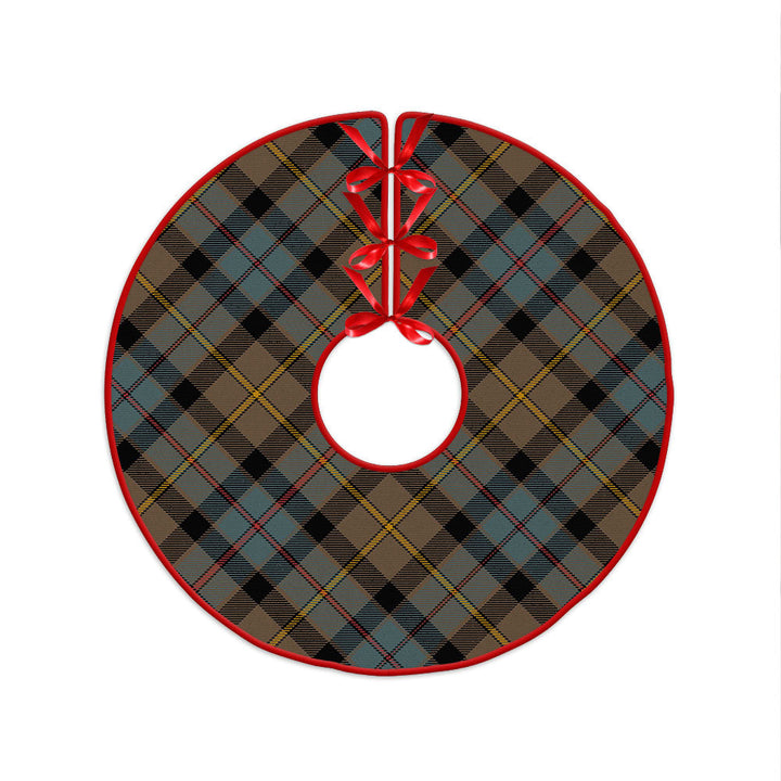 Tait Weathered Clan Badge Tartan Christmas Tree Skirt