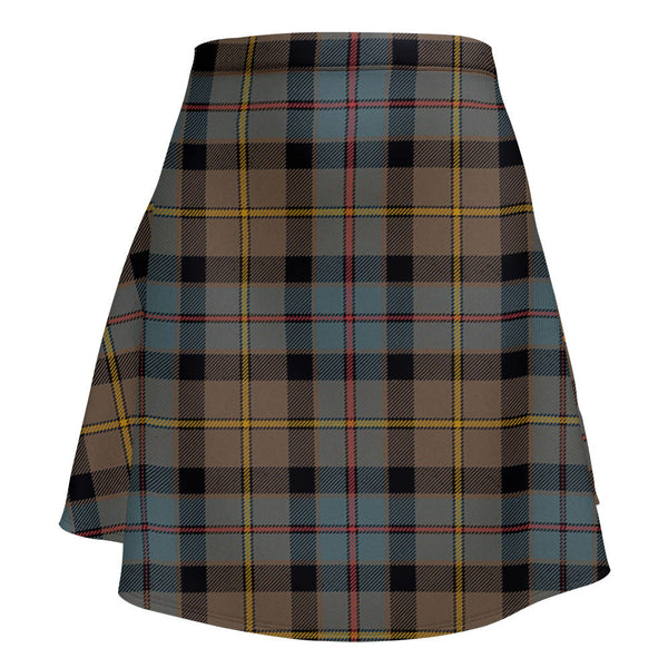 Tait Weathered Clan Badge Tartan Flared Skirt