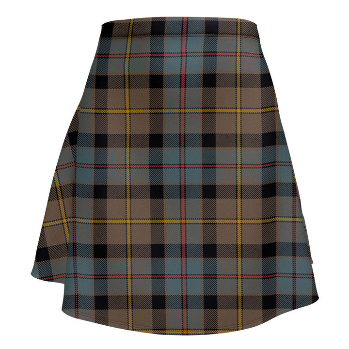 Tait Weathered Clan Badge Tartan Flared Skirt