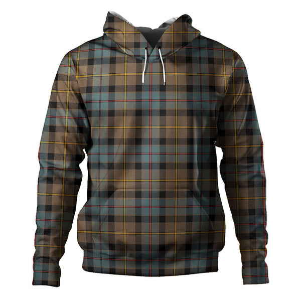 Tait Weathered Clan Badge Tartan Hoodie