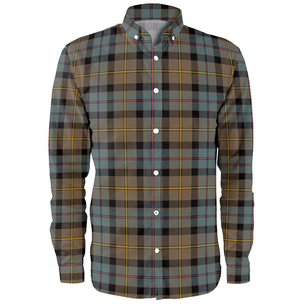 Tait Weathered Clan Badge Tartan Long Sleeve Shirt