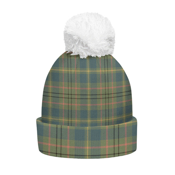 Taylor Ancient Clan Badge Tartan Bobble Beanie Hat