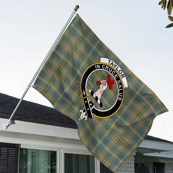 Taylor Ancient Clan Badge Tartan House Flag