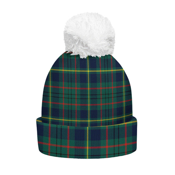 Taylor Modern Clan Badge Tartan Bobble Beanie Hat