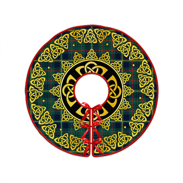 Taylor Modern Clan Badge Tartan Christmas Tree Skirt Golden Celtic Heritage