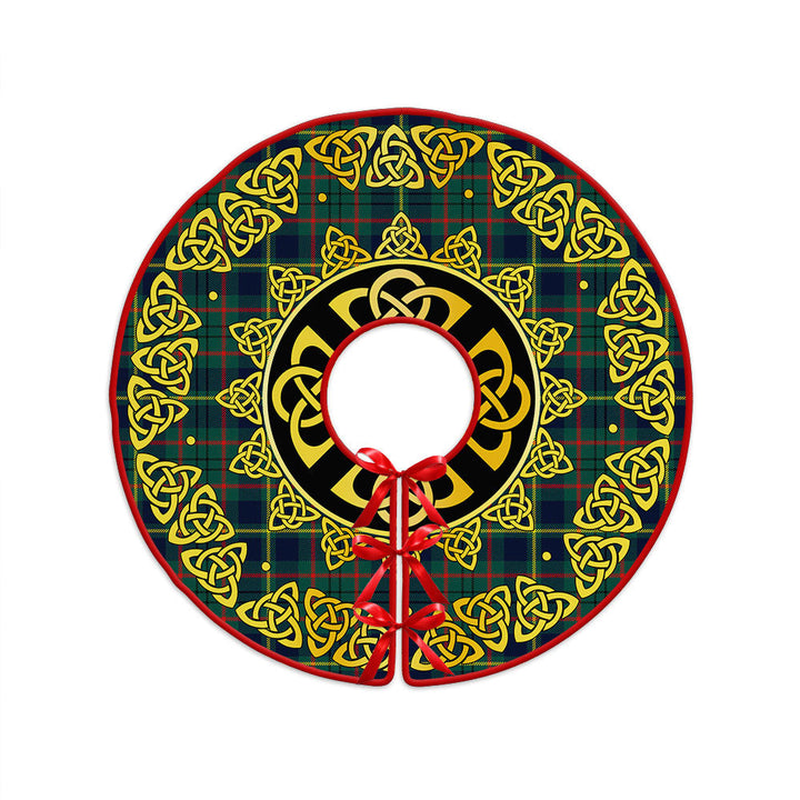 Taylor Modern Clan Badge Tartan Christmas Tree Skirt Golden Celtic Heritage