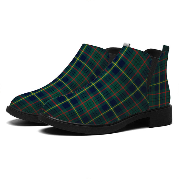 Taylor Modern Tartan Flat Ankle Boots