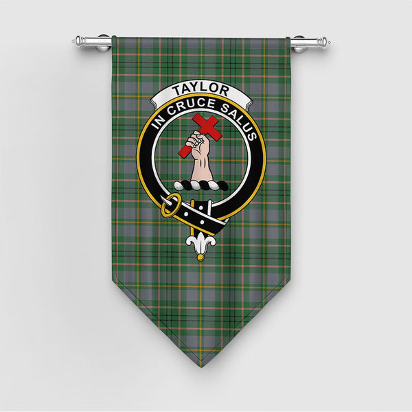 Taylor Weathered Clan Badge Tartan Gonfalon