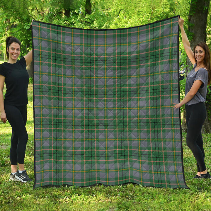 Taylor Weathered Clan Badge Tartan Premium Quilt