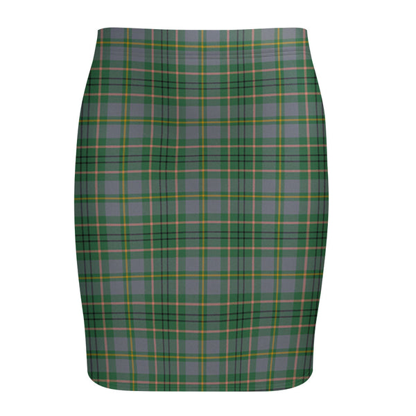 Taylor Weathered Tartan Fitted Skirt