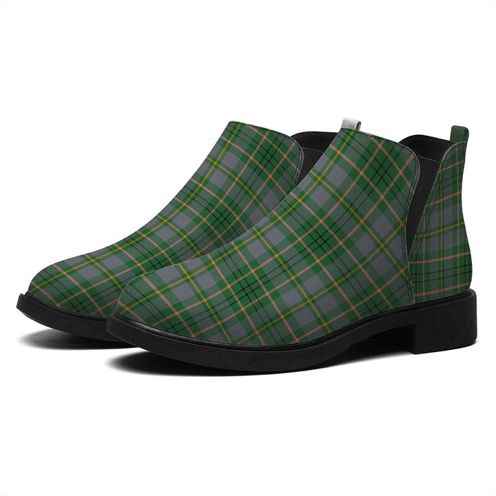 Taylor Weathered Tartan Flat Ankle Boots